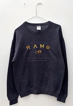 Vintage St Louis rams grey NFL sweatshirt small 