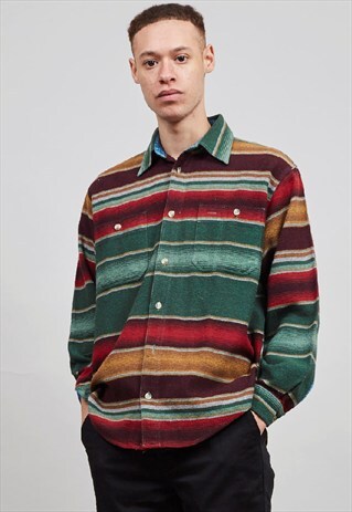 VINTAGE 90'S UNITED COLOURS OF BENNETON MULTI COLOURED SHIRT