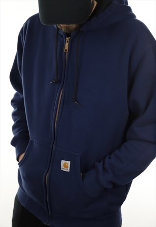 VINTAGE CARHARTT SMALL LOGO ZIP UP HOODIE SWEATSHIRT