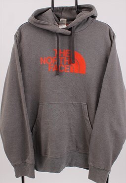 Vintage Men's The North Face Grey Pull Over Hoodie