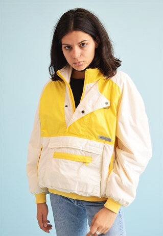 90'S RETRO SHELL WINDBREAKER BOMBER JACKET ANORAK