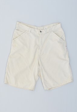 Vintage 90's Levi's Corduroy Shorts Off White