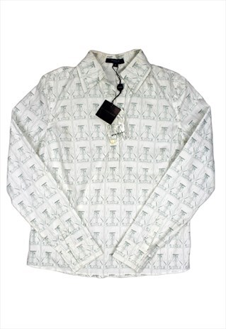 DEADSTOCK WOMEN'S BURBERRY GRAPHIC LONG SLEEVE SHIRT