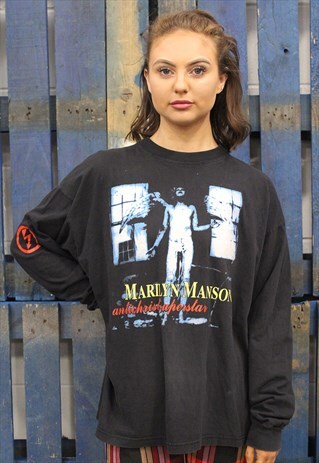 VINTAGE 90S MARILYN MANSON ANTICHRIST SUPERSTAR T SHIRT