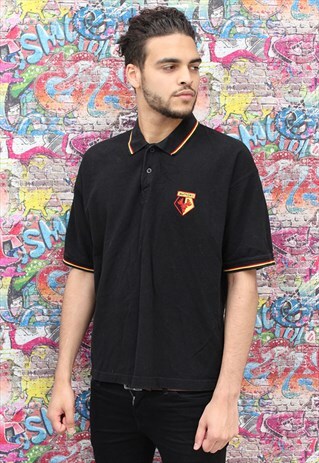 VINTAGE WATFORD FOOTBALL T-SHIRT. UNISEX. BRANDED SPORTSWEAR