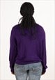 VINTAGE RALPH LAUREN V-NECK JUMPER WOMEN'S PURPLE