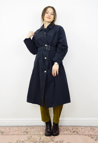 VINTAGE 90S LIGHTWEIGHT BLACK MAC JACKET