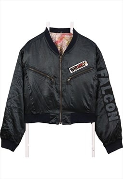 Vintage 90's Wironyl Bomber Jacket Zip Up Long Sleeve
