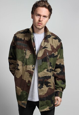 VINTAGE ARMY MILITARY CAMO JACKET