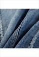UTILITY DENIM JACKET CONTRAST STITCH GORPCORE PUNK BOMBER