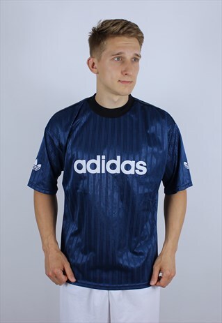 VINTAGE ADIDAS ORIGINAS BIG LOGO MENS T-SHIRT TOP JERSEY