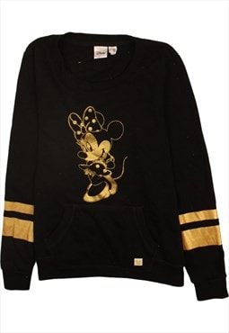 Disney 90's Minnie Mouse Crew Neck Sweatshirt Small Black