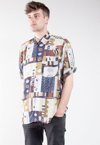 VINTAGE 90'S PATTERNED SHIRT