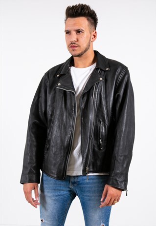 VINTAGE 80S AVELINAS LEATHER JACKET / S6916