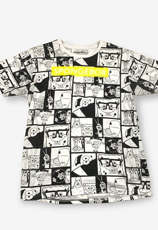 VINTAGE NICKELODEON SPONGEBOB ALL OVER PRINT T-SHIRT BV17725