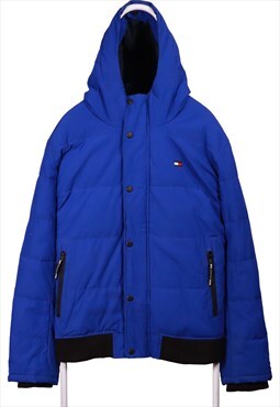 Vintage 90's Tommy Hilfiger Puffer Jacket Full Zip Up Hooded