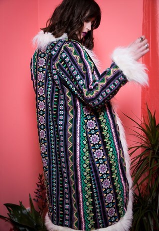 KIZZY EMBROIDERED COAT