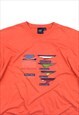 VINTAGE SALMON COLOUR BOATING T-SHIRT BY HENRY COTTONS