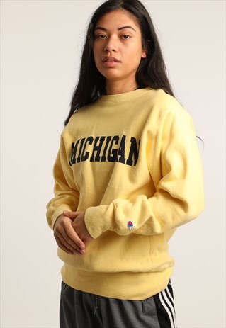 VINTAGE CHAMPION COLLEGE PRINT SWEATSHIRT