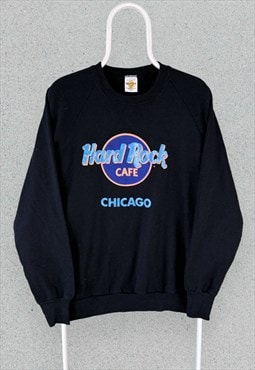 Hard Rock Cafe Chicago Sweatshirt Rare Made in USA 80s XL