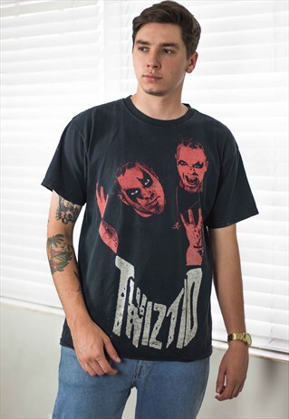 VINTAGE INSANE CLOWN POSSE ROCK T-SHIRT 90S L 7.9