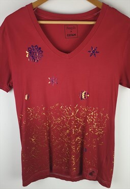 Raph x Oxfam Upcycled Red Festive Tee