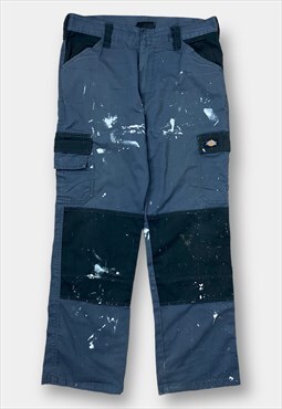 Vintage distressed grey and black Dickies cargo trousers