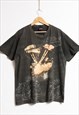 Vintage Motorcycles USA Graphic Print T-shirt 14498