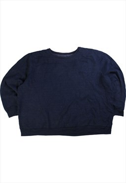 Vintage  Vintage Sweatshirt Crewneck Plain Navy Blue