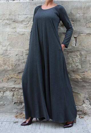 GREY MAXI JUMPSUIT/ PLUS SIZE JUPSUIT/ OVERSIZED JUMPSUIT