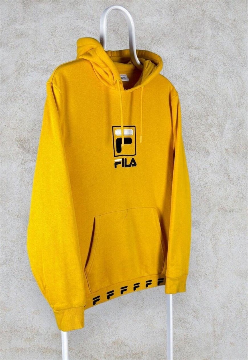 Yellow hoodie deals fila