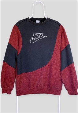 Vintage Reworked Nike Sweatshirt Spell Out Embroidered M
