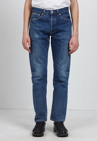 VINTAGE BLUE LEVI'S 501 FIT DENIM JEANS
