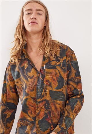 VINTAGE PATTERNED FESTIVAL LONG SLEEVE SHIRT
