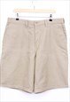 VINTAGE DICKIES SHORTS CREAM STRAIGHT FIT WITH LOGO TAB 90S