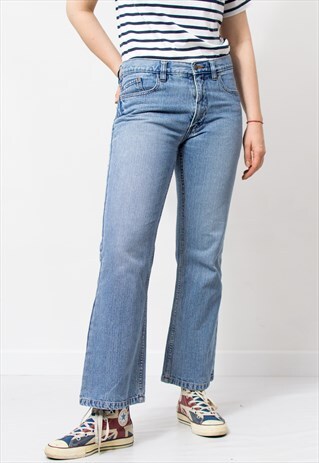 TIMBERLAND jeans y2k vintage in blue denim straight leg