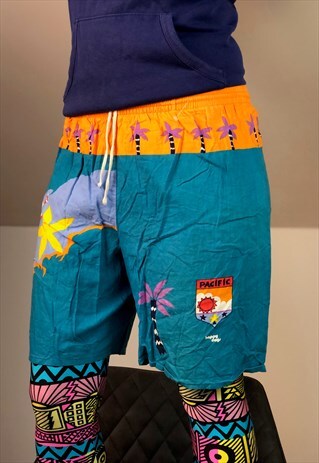 SURF PALM BEACH SWIMSUIT SHORTS SPORT 90S VINTAGE