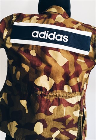 REWORKED KALEIDOO VINTAGE 90S CAMO JACKET X ADIDAS