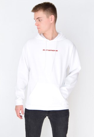 WHITE DON'T BOTHER ME (RED) HOODIE