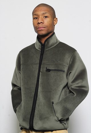 VINTAGE CARHARTT FLEECE FULL ZIP GREEN