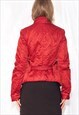 VINTAGE Y2K MARITHE ET FRANCOIS GIRBAUD FITTED JACKET IN RED