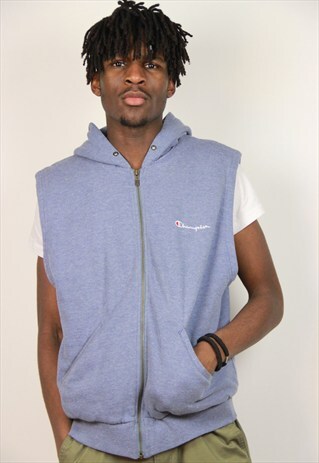 VINTAGE CHAMPION SLEEVELESS HOODIE