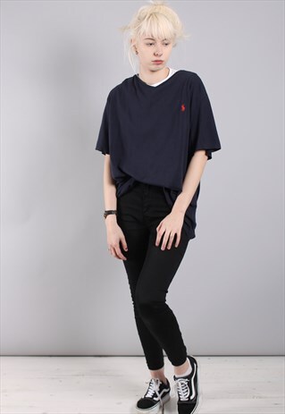 VINTAGE POLO RALPH LAUREN V NECK T-SHIRT
