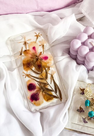 IPHONE 6/6S PLUS FLOWER PHONE CASE/ REAL PRESSED FLOWERS
