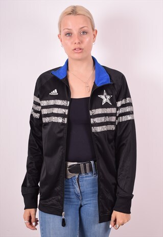 ADIDAS WOMENS VINTAGE NBA HOWARD TRACKSUIT TOP JACKET MEDIUM