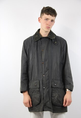 VINTAGE GREEN WAX JACKET