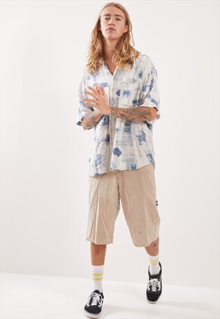 VINTAGE PATTERNED FESTIVAL SHORT SLEEVE SHIRT