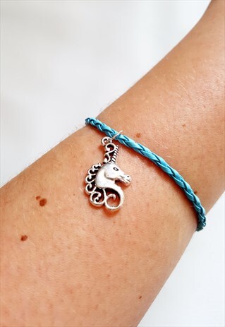 UNICORN CHARM BRACELET BABY BLUE
