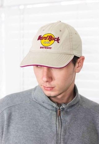 VINTAGE HARD ROCK CAFE BASEBALL CAP LOGO 90S ONE SIZE 3.1