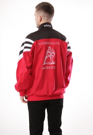 VINTAGE VTG RARE ADIDAS TRACK JACKET LOGO OVERSIZED 12954